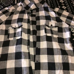 Black and white flannel